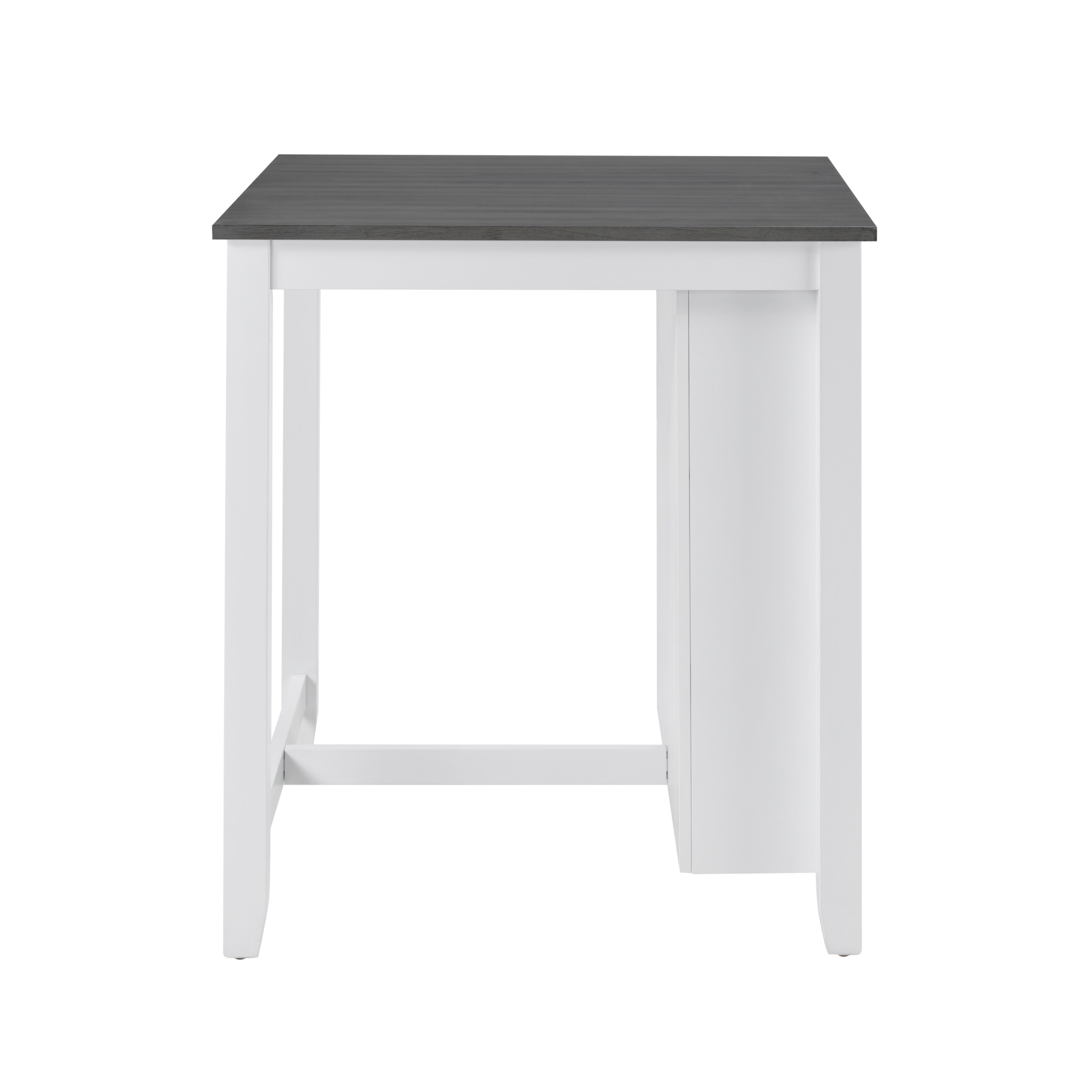 36" Modern Dining Table Set For 2 With Charging Station & 3-Tier Adjustable Storage | Space-Saving Kitchen Set With Upholstered Chairs For Small Spaces, Apartment,Off White_voghion.com